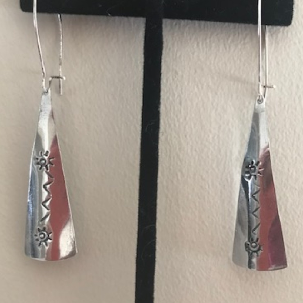 Sterling Silver w/ Aztec Design